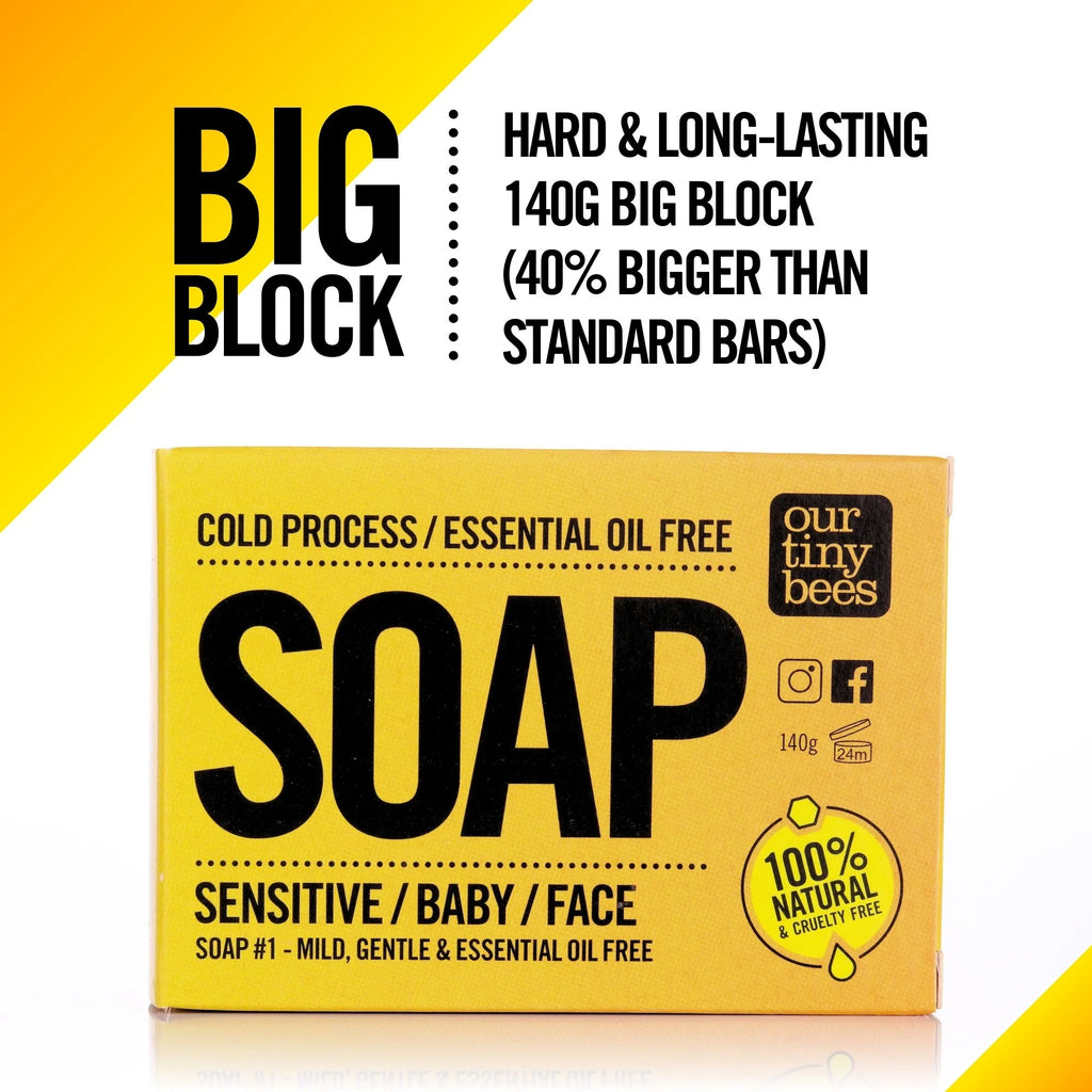 Soap #1: for Sensitive Skin (140g Big Block)