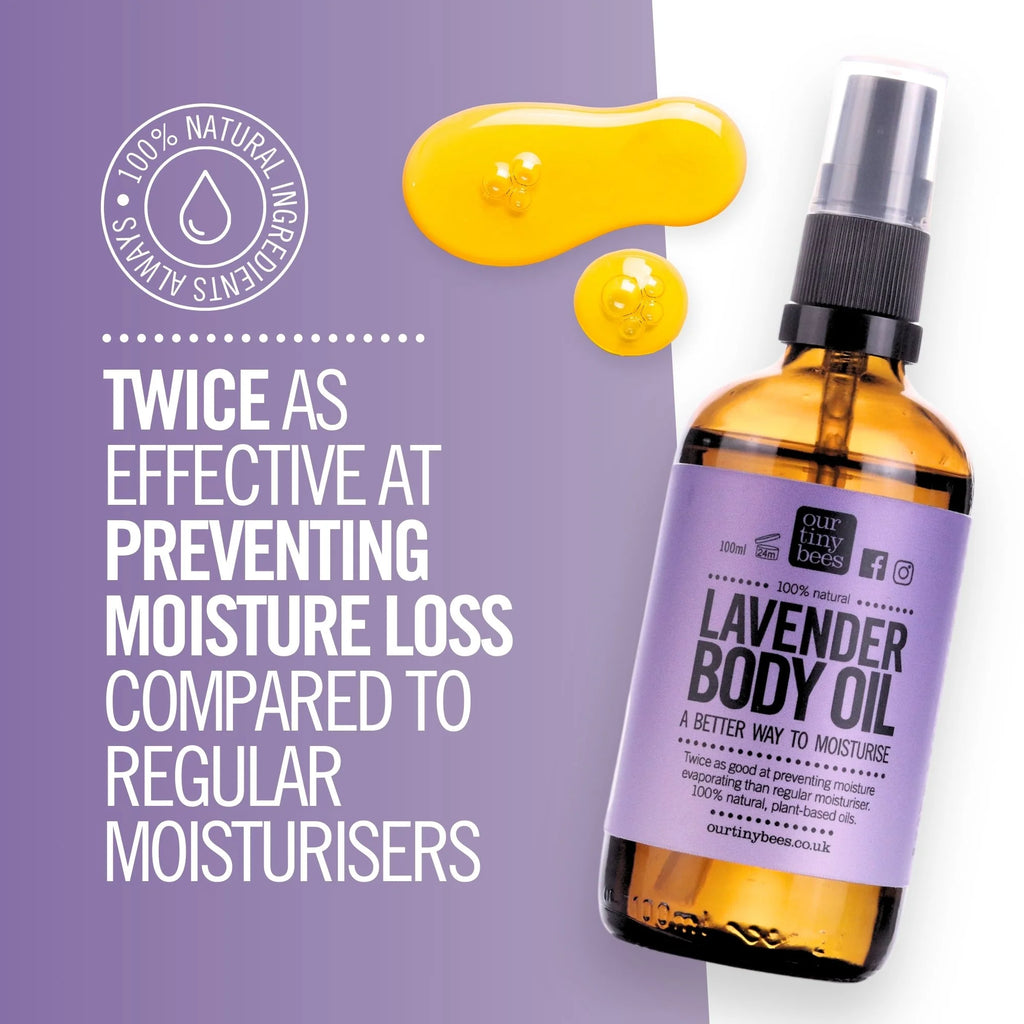 Lavender Body Oil: Calming and relaxing.