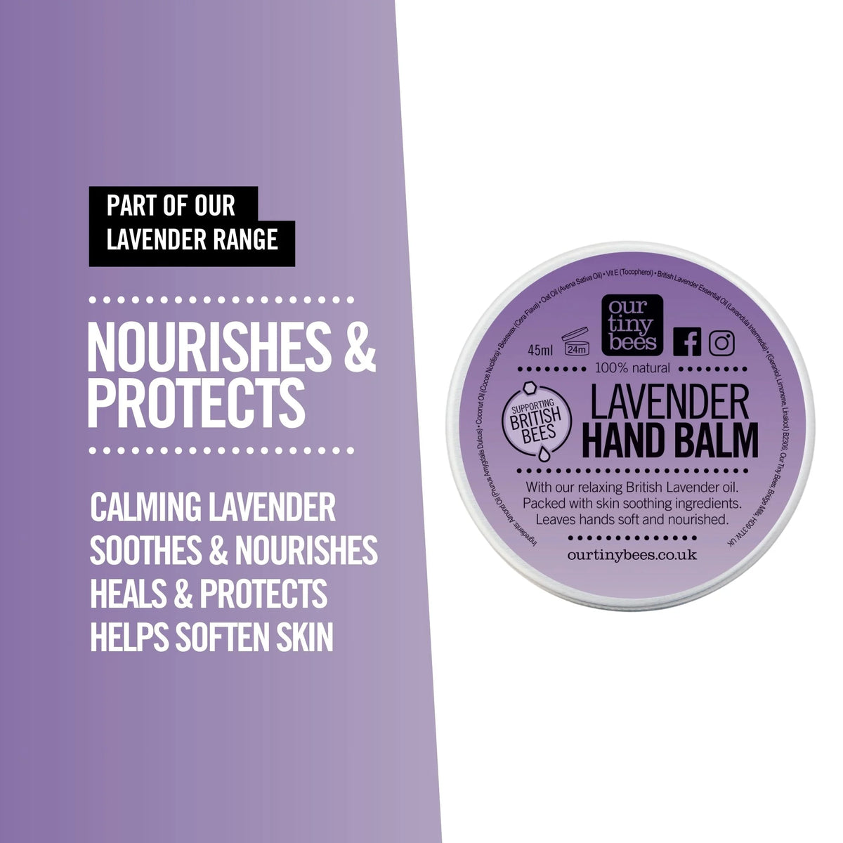 Lavender Hand Balm – For Dry, Cracked & Hardworking Hands.