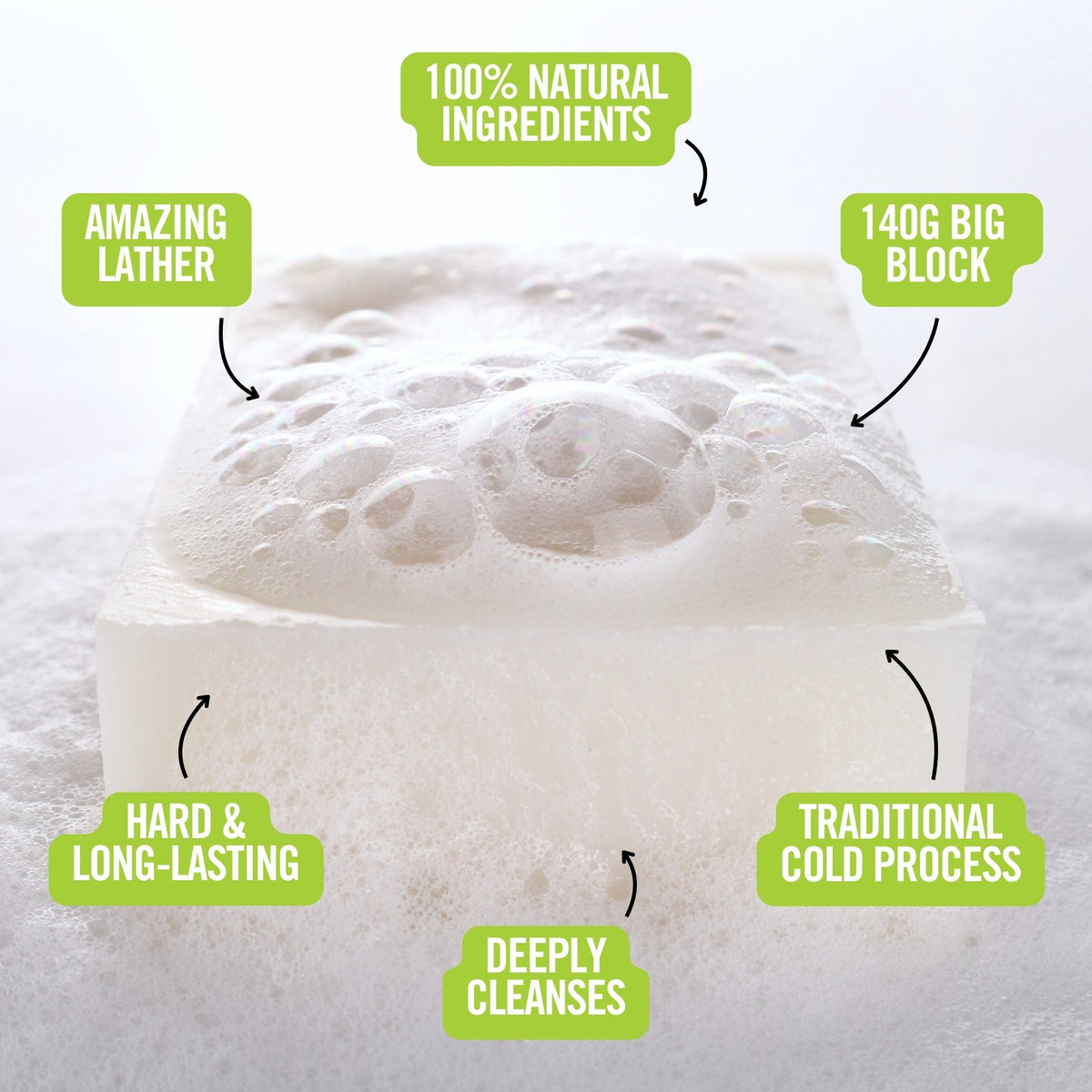 Soap #2: Grapefruit / Petitgrain / Bergamot (140g Big Block)