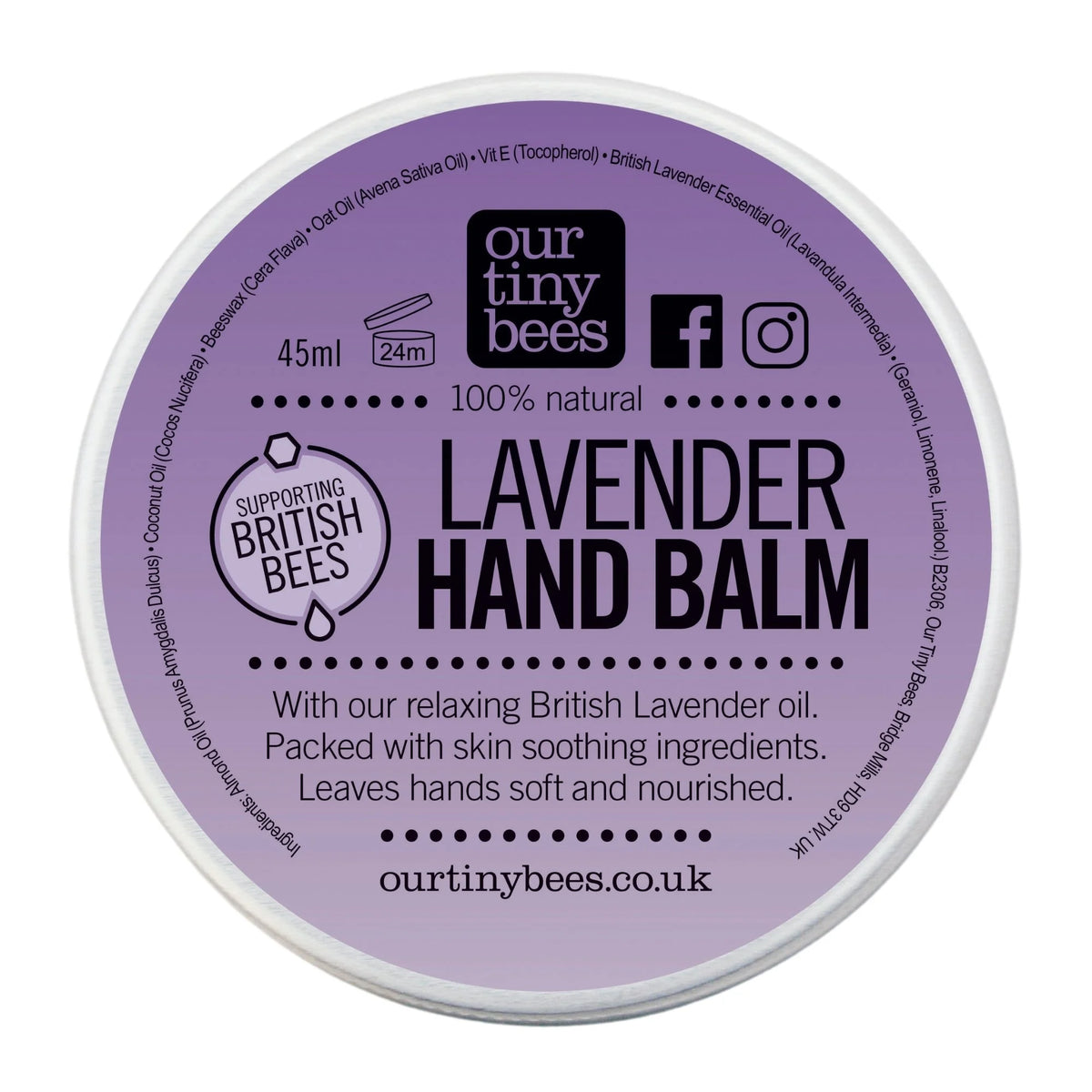 Lavender Hand Balm – For Dry, Cracked & Hardworking Hands.