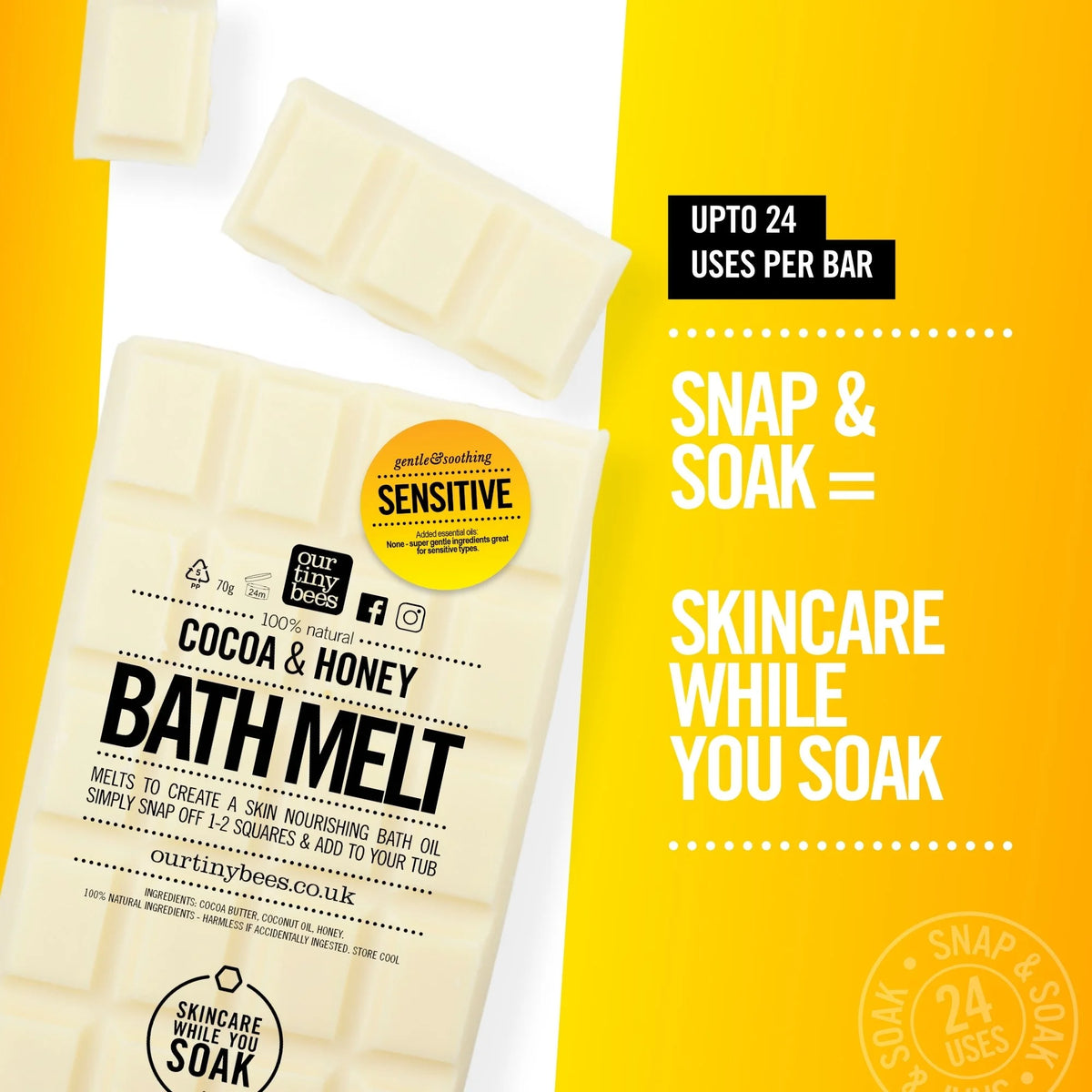 Sensitive Bath Melt - Unscented