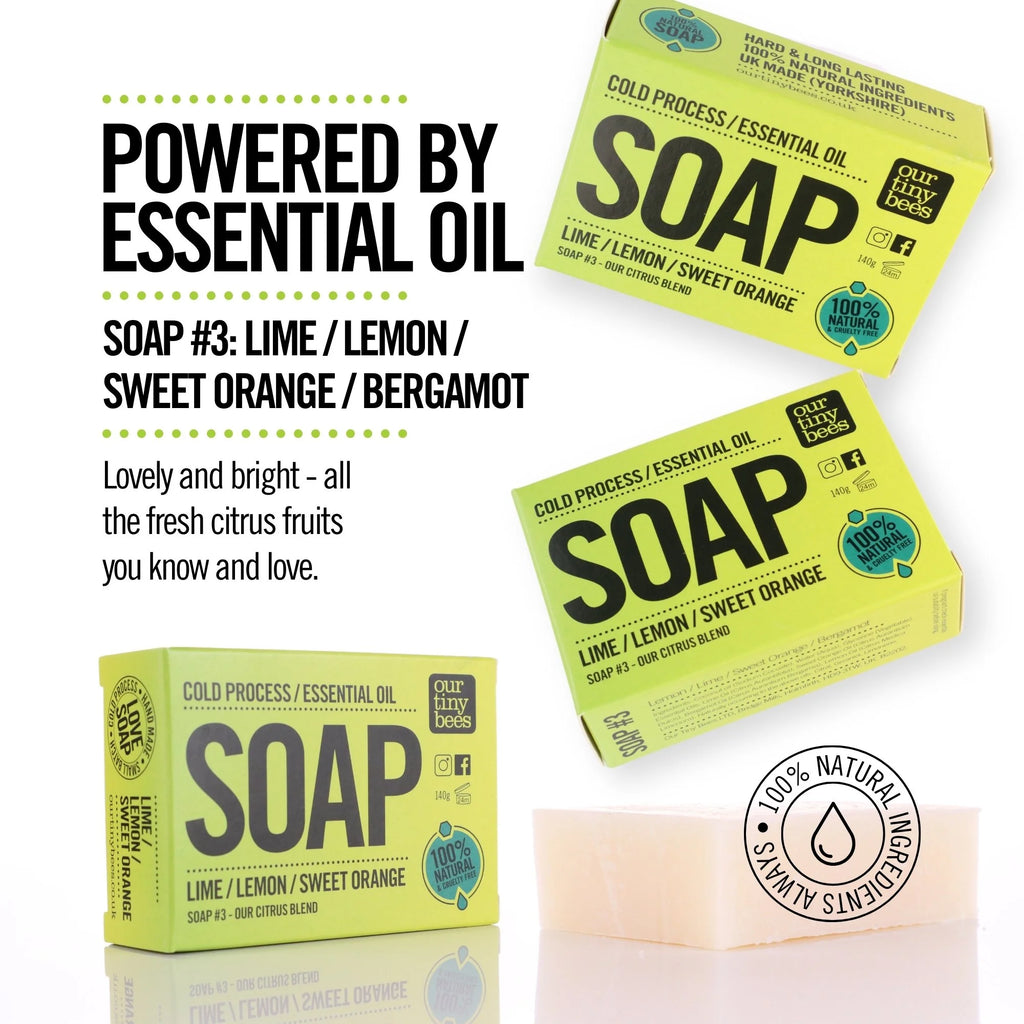Soap #3: Lime / Lemon / Sweet Orange / Bergamot (140g Big Block)