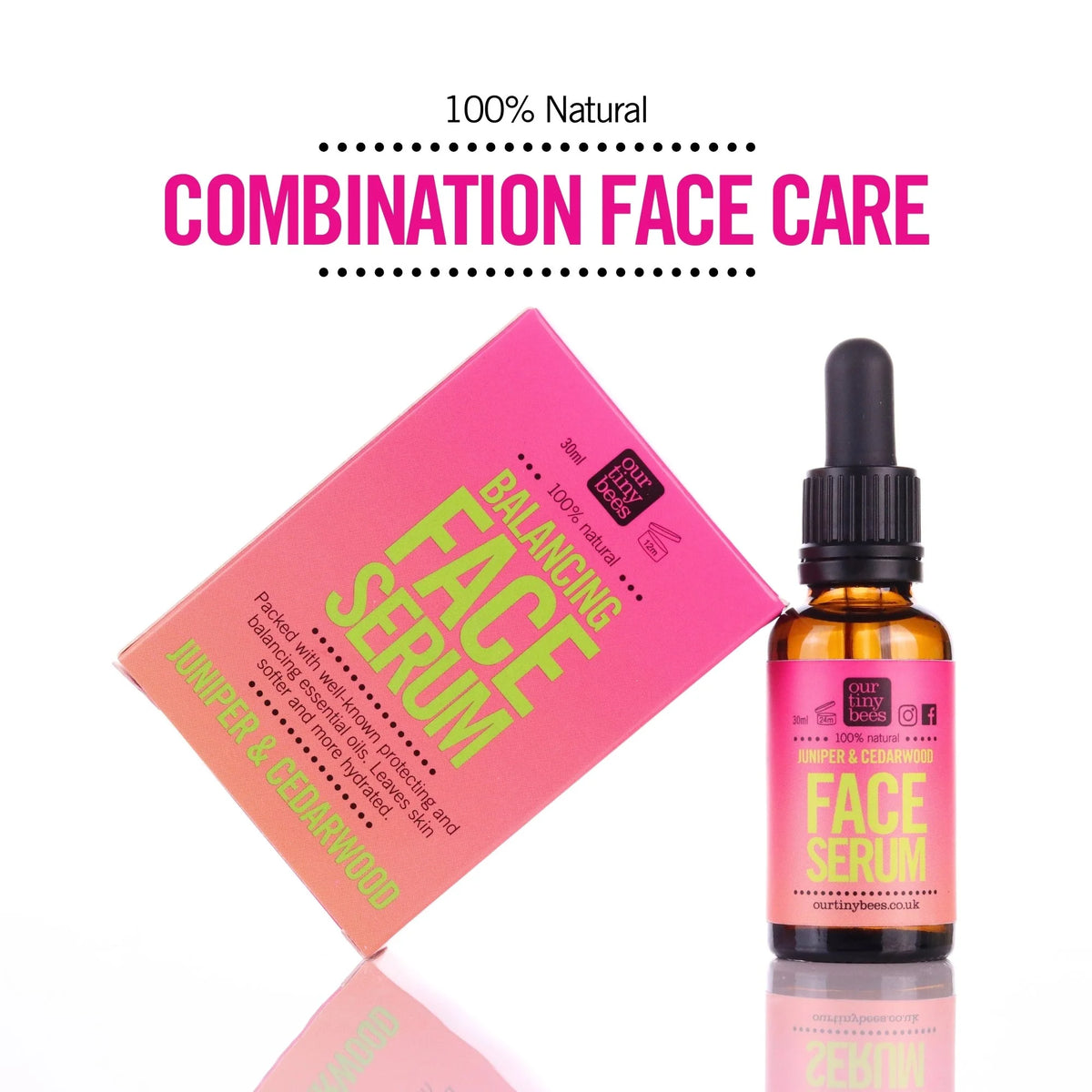 Juniper & Cedarwood 100% Natural Balancing Face Serum for Combination Skin