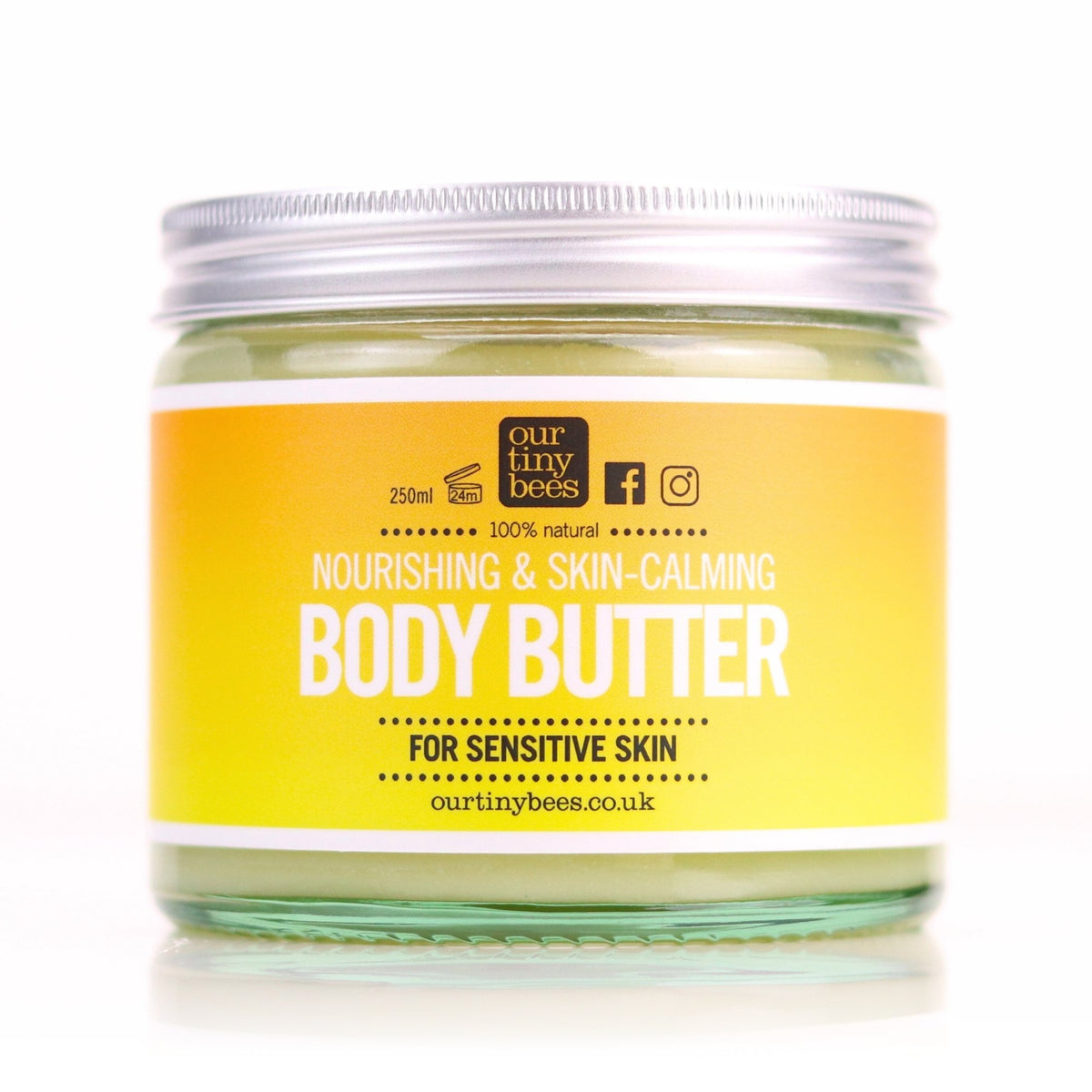 Skin Calming Sensitive Body Butter : 100% Natural : 250ml.
