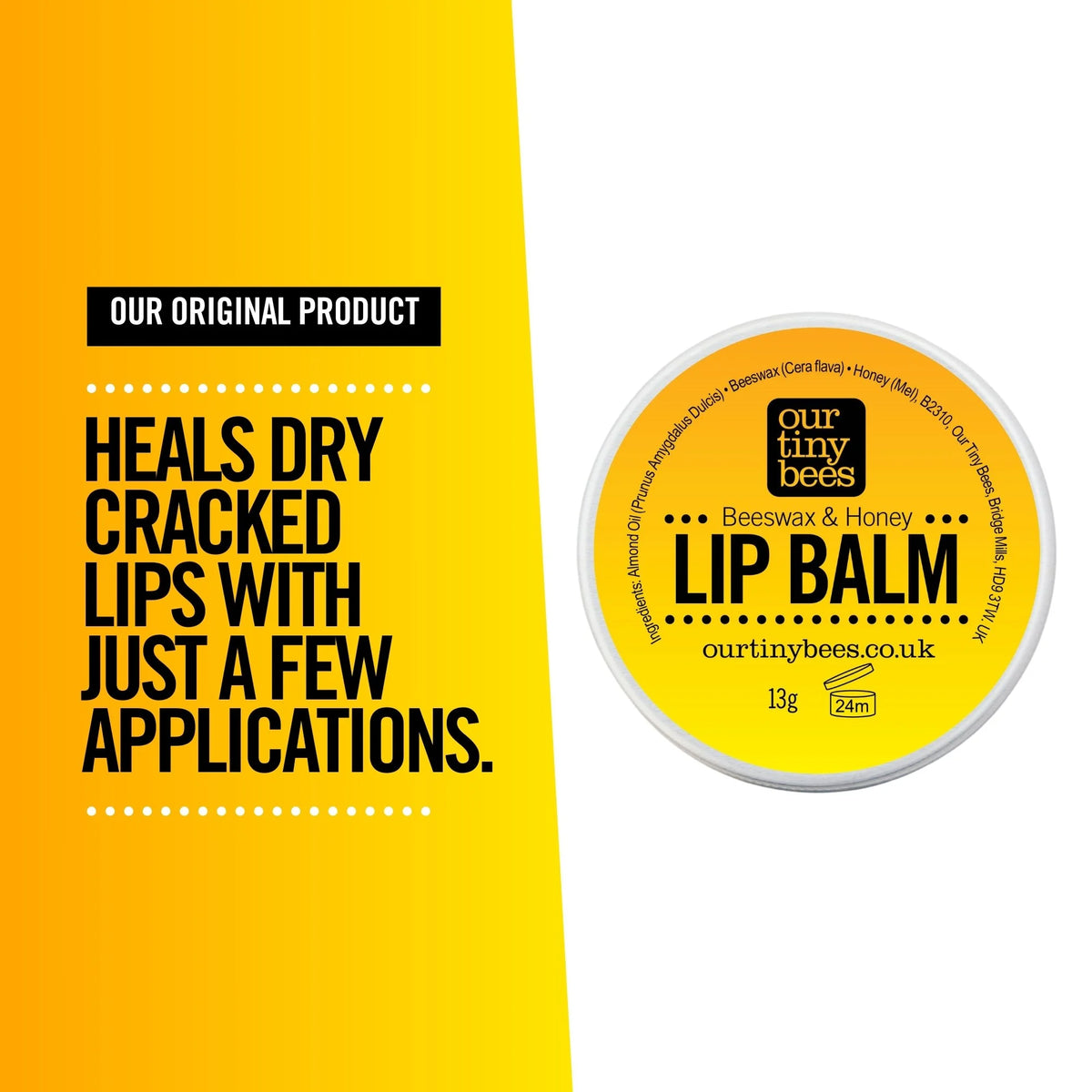 Beeswax and Honey Lip Balm / 100% Natural