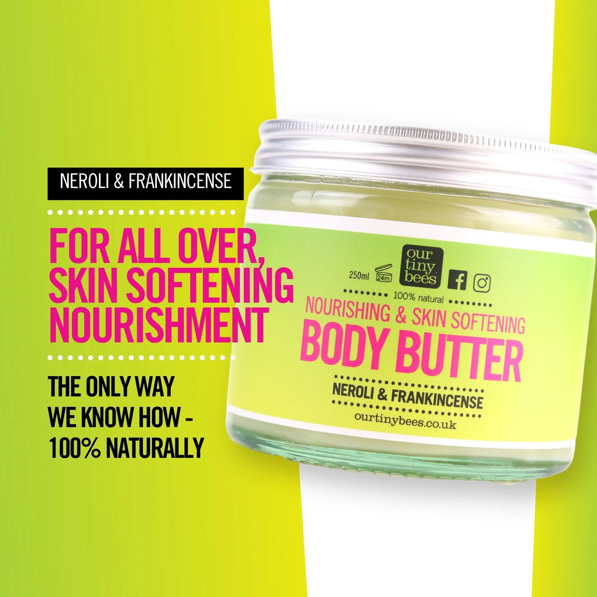 Neroli & Frankincense Jojoba Body Butter – 250ml