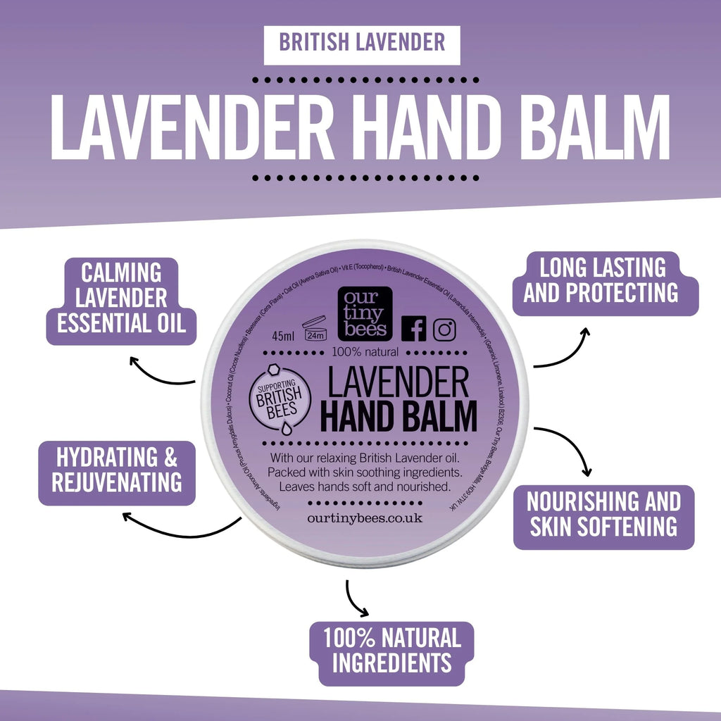 Lavender Hand Balm – For Dry, Cracked & Hardworking Hands.