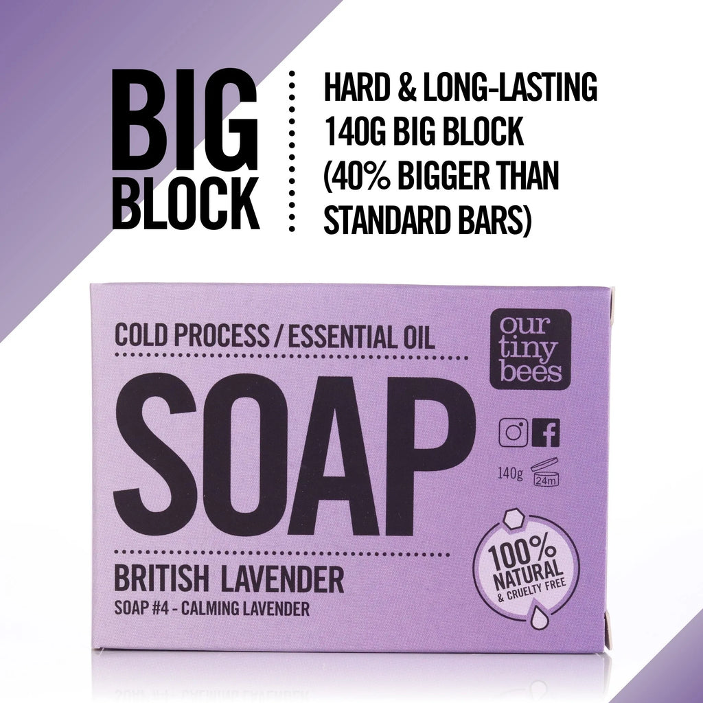 Soap #4: Lavender (140g Big Block)