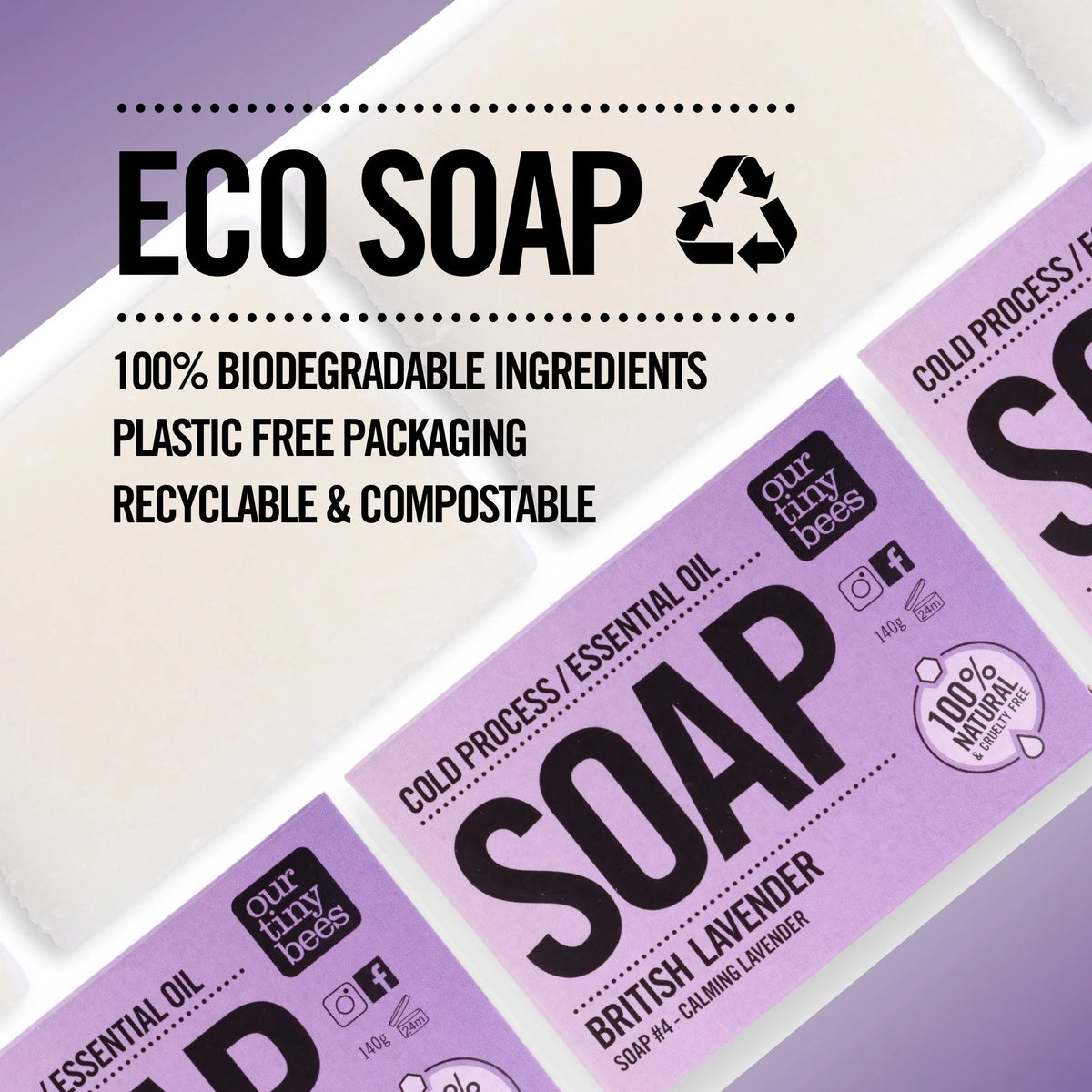 Soap #4: Lavender (140g Big Block)
