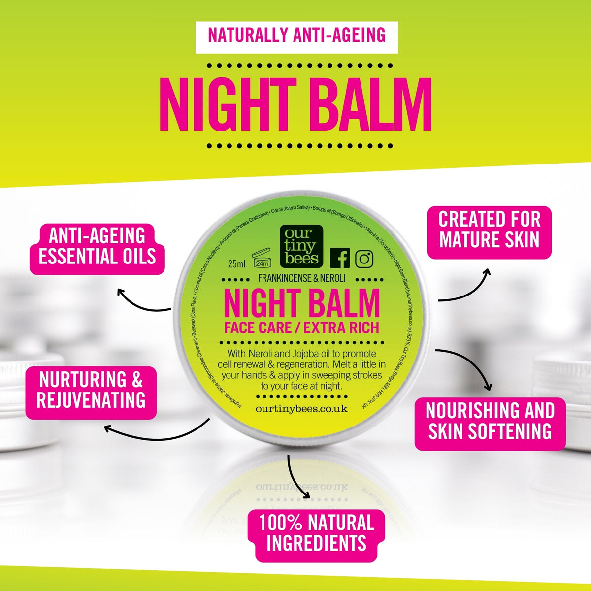 Night Balm / Face Balm / Frankincense and Neroli