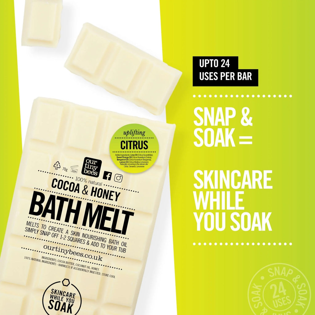 Citrus Bath Melt - Bergamot, Lime, Lemon and Orange