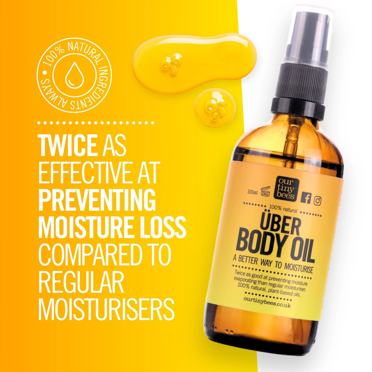 Über Body Oil: Unscented, for sensitive skin.