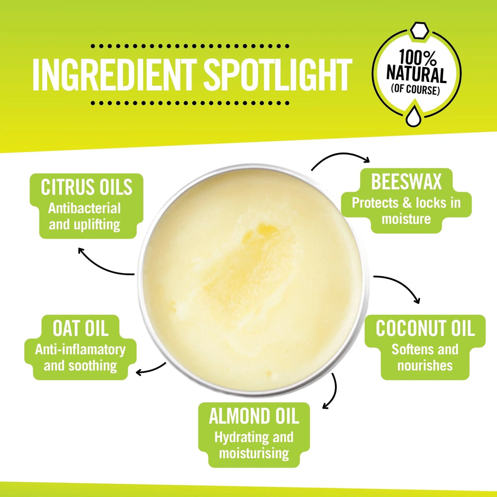 Citrus Hand Balm – Natural Hand Balm with Lime, Lemon & Bergamot | Nourishing & Protecting