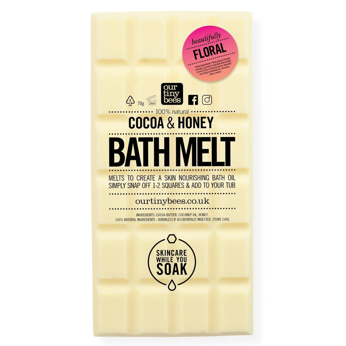 Floral Bath Melt / Ylang Ylang & Lemon