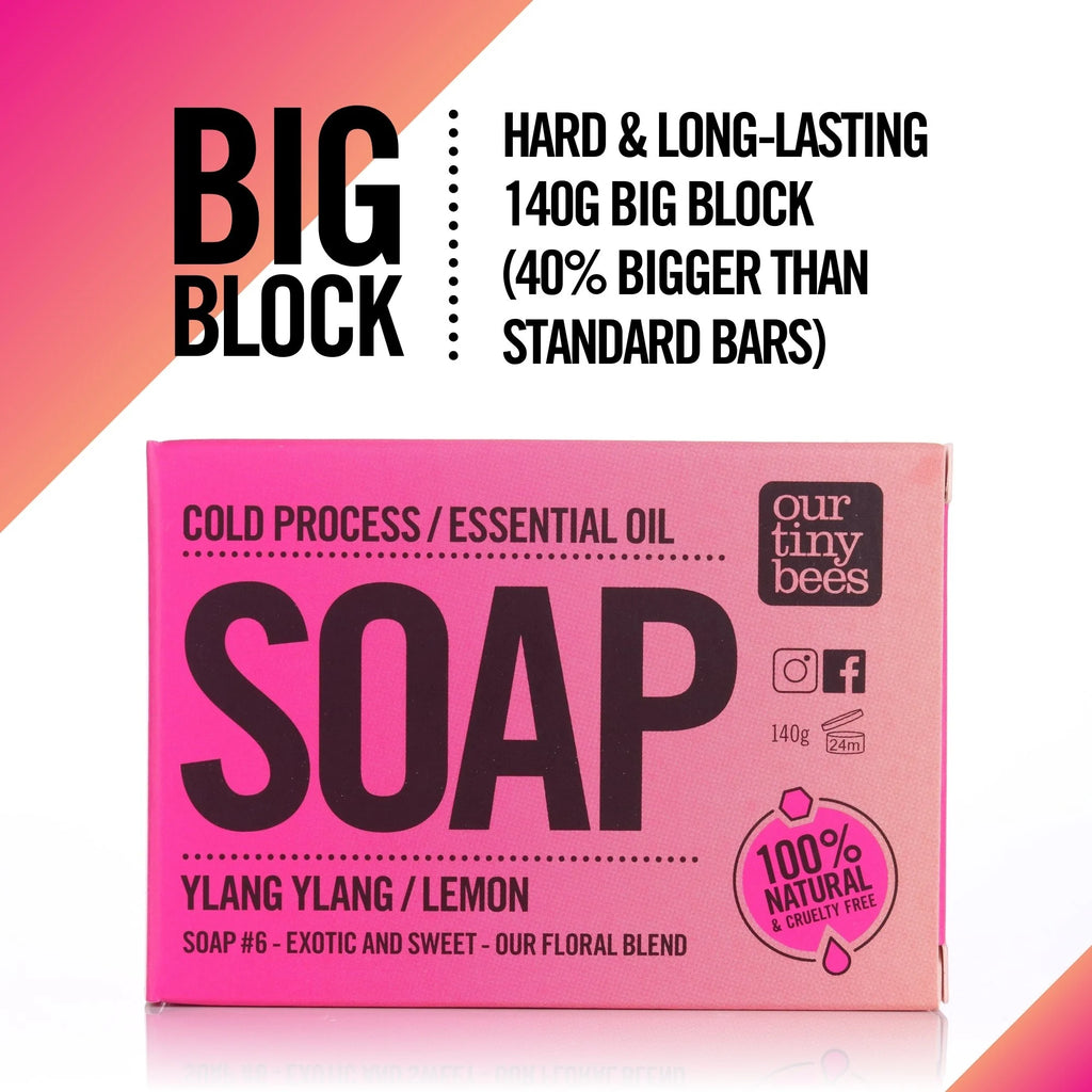 Soap #6: Ylang Ylang / Lemon / Lavender (140g Big Block)