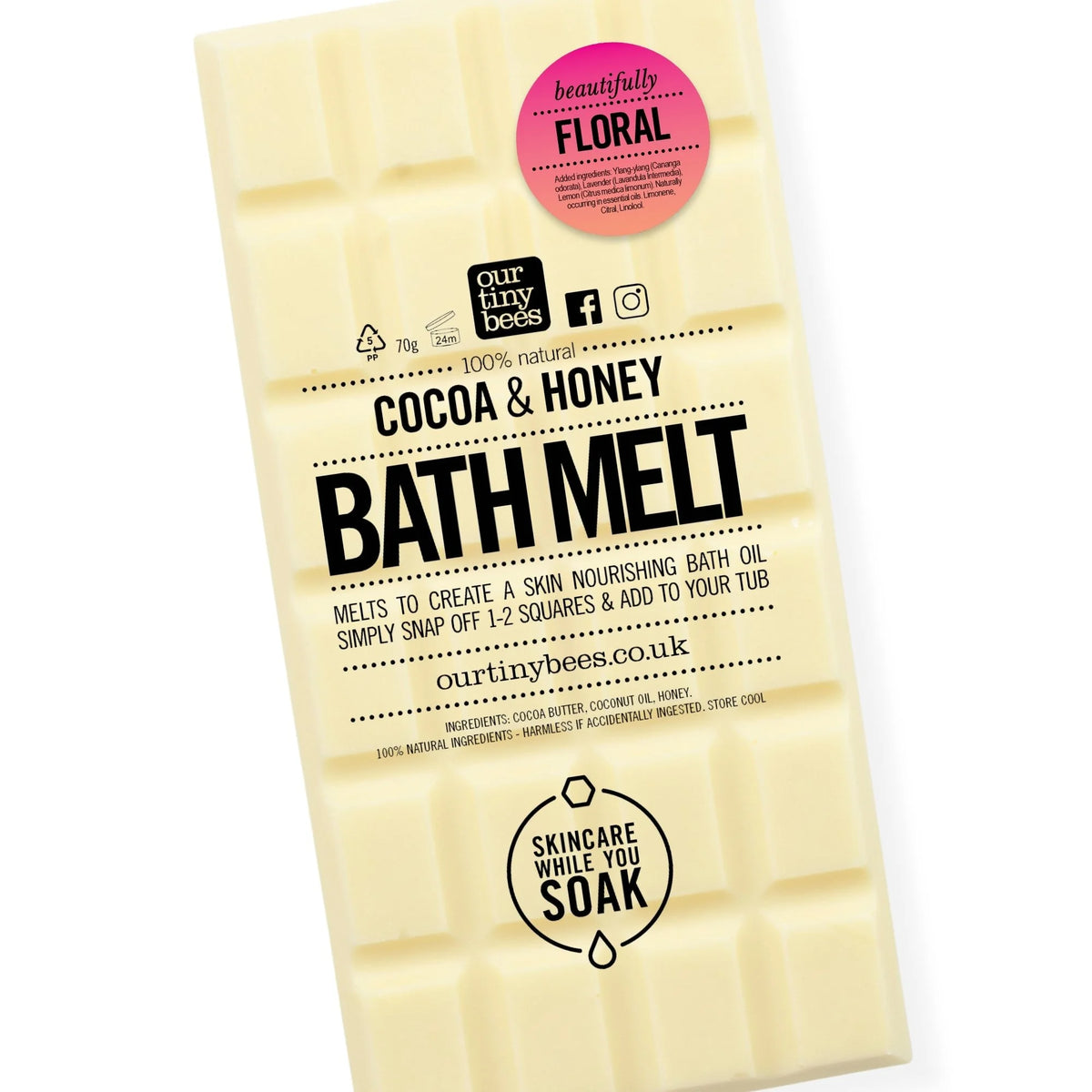 Floral Bath Melt / Ylang Ylang & Lemon