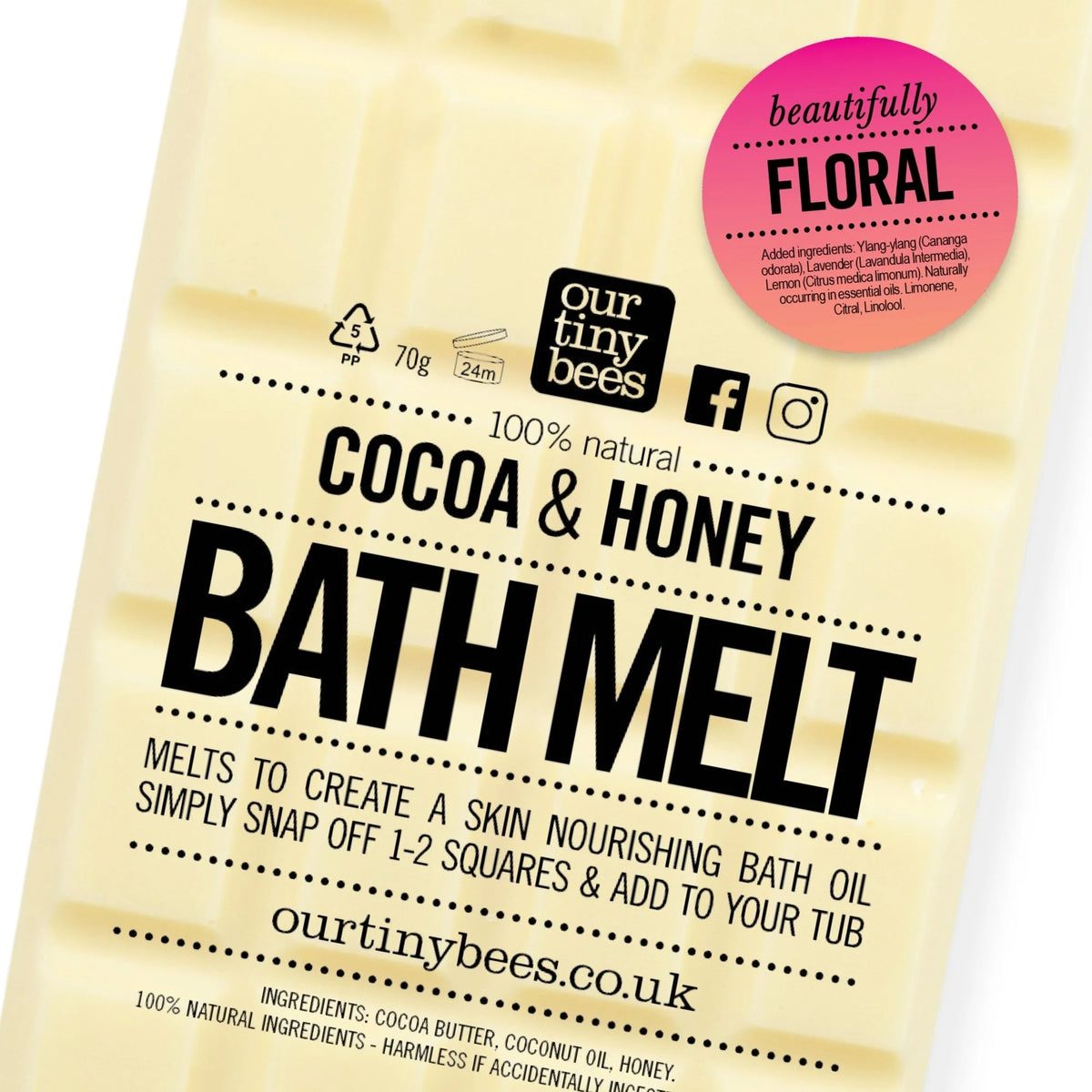 Floral Bath Melt / Ylang Ylang & Lemon