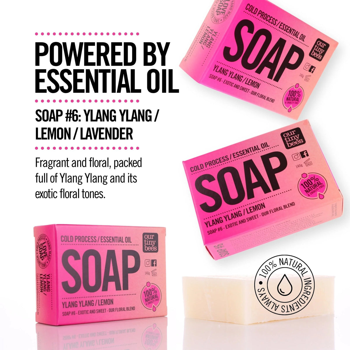 Soap #6: Ylang Ylang / Lemon / Lavender (140g Big Block)