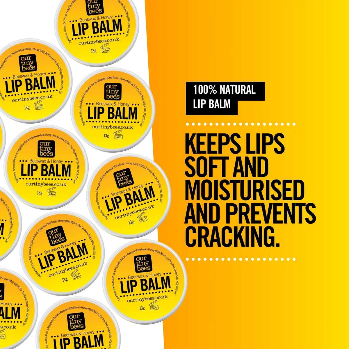 Beeswax and Honey Lip Balm / 100% Natural
