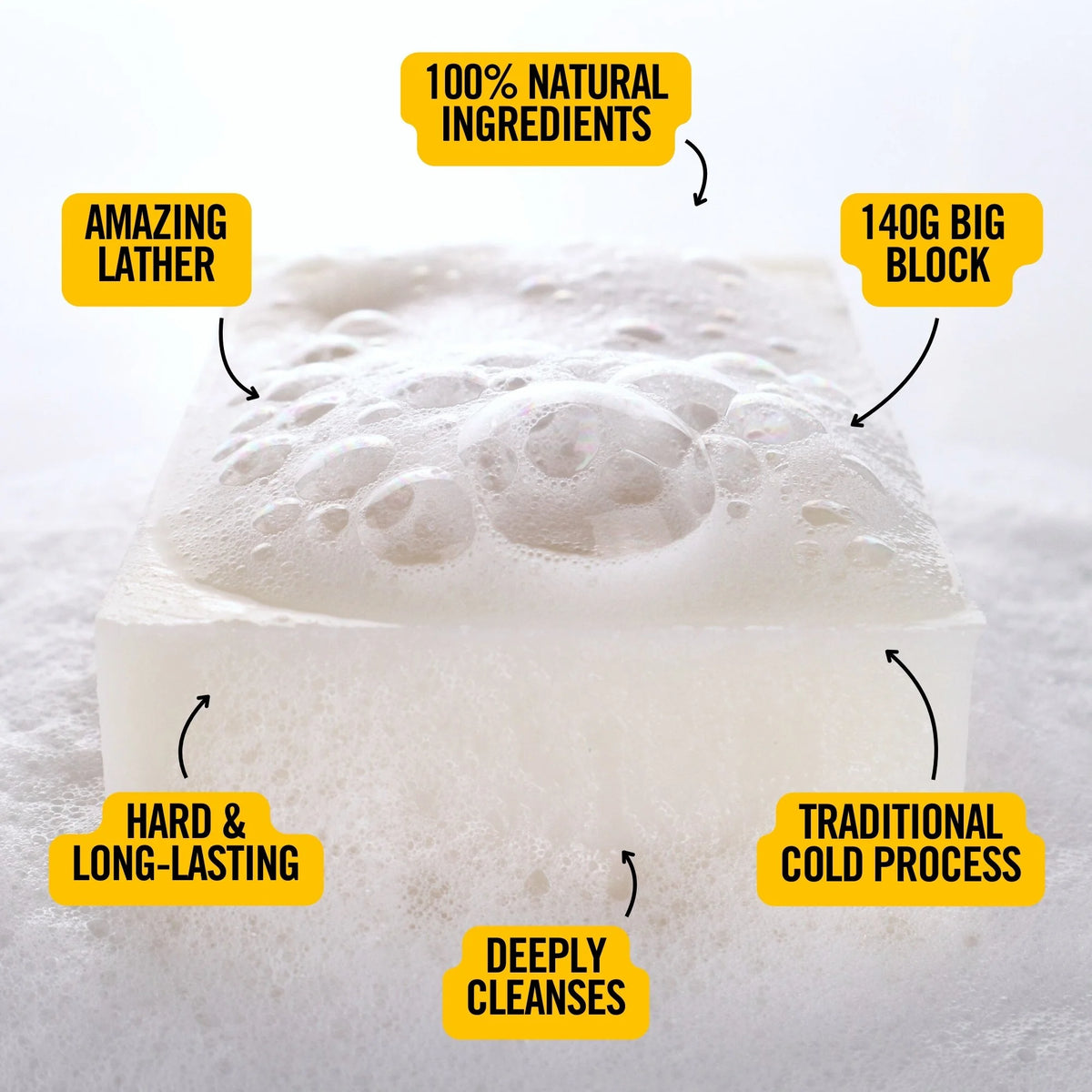 Soap #1: for Sensitive Skin (140g Big Block)