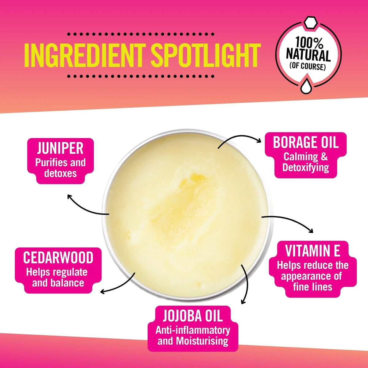 Day Balm / Daily defence Face Balm / Juniper and Cedarwood