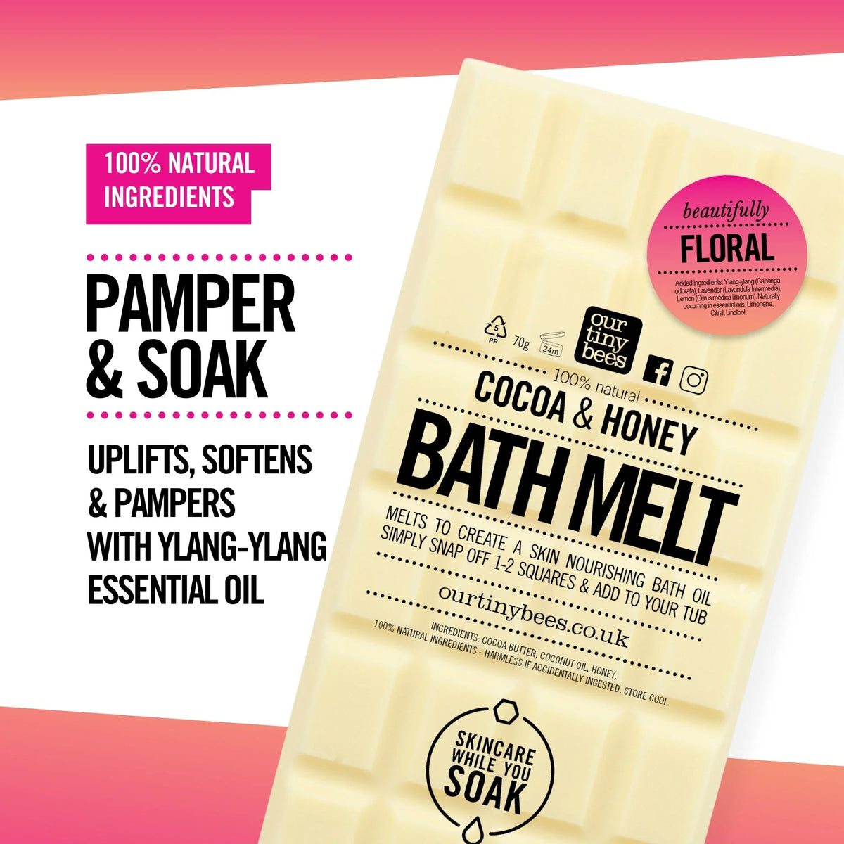 Floral Bath Melt / Ylang Ylang & Lemon