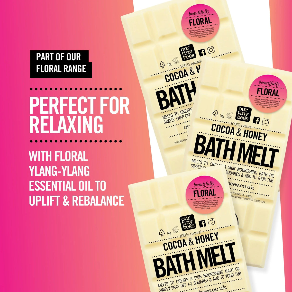 Floral Bath Melt / Ylang Ylang & Lemon