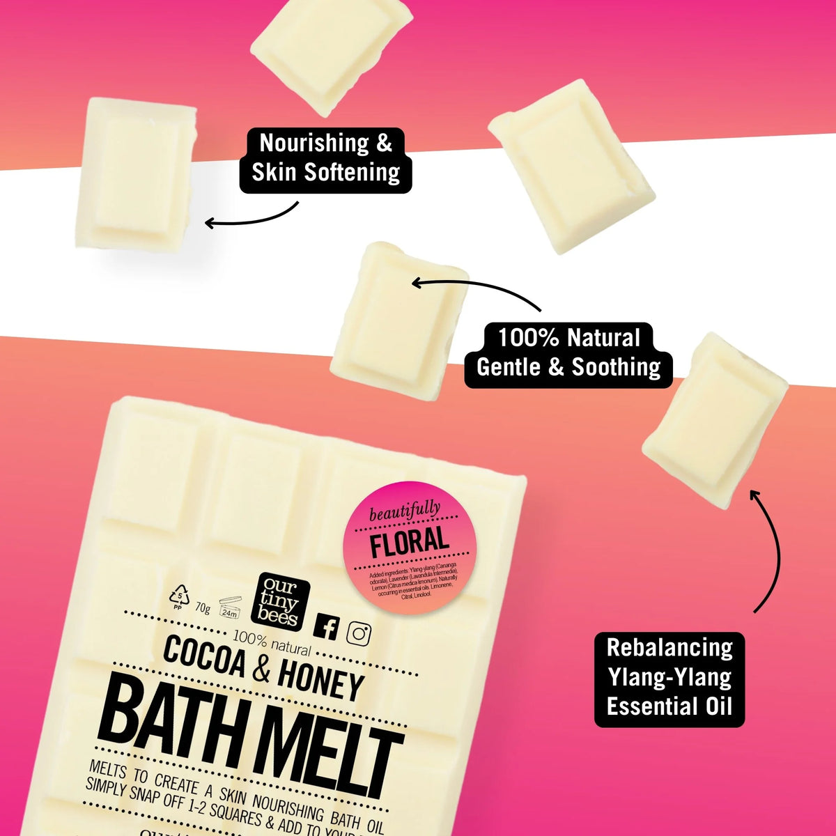 Floral Bath Melt / Ylang Ylang & Lemon