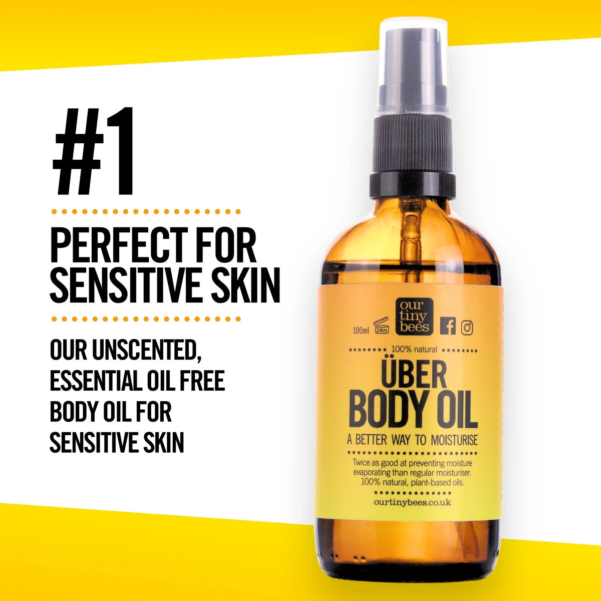 Über Body Oil: Unscented, for sensitive skin.