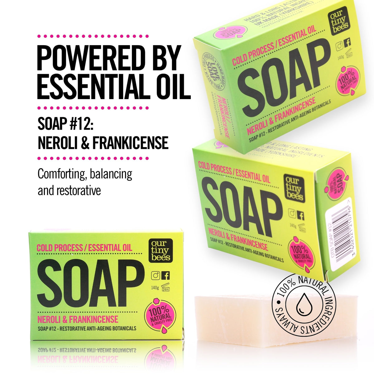 Soap #12: Neroli and Frankicense (140g Big Block)