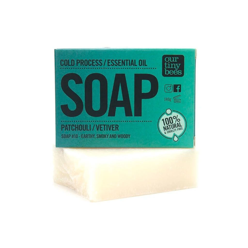 Soap #10: Vetiver / Patchouli / Cedarwood (140g Big Block)