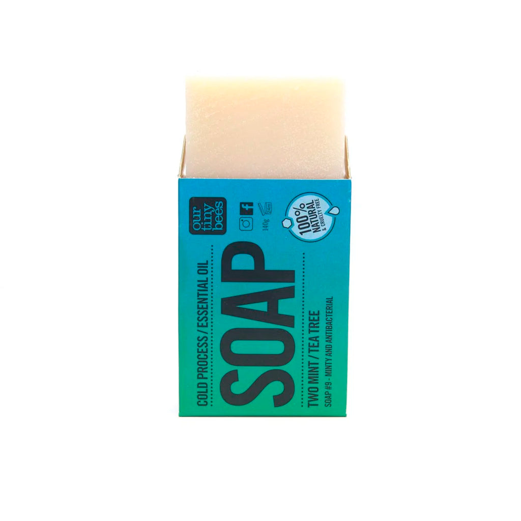 Soap #9: Peppermint / Spearmint / Tea Tree (140g Big Block)