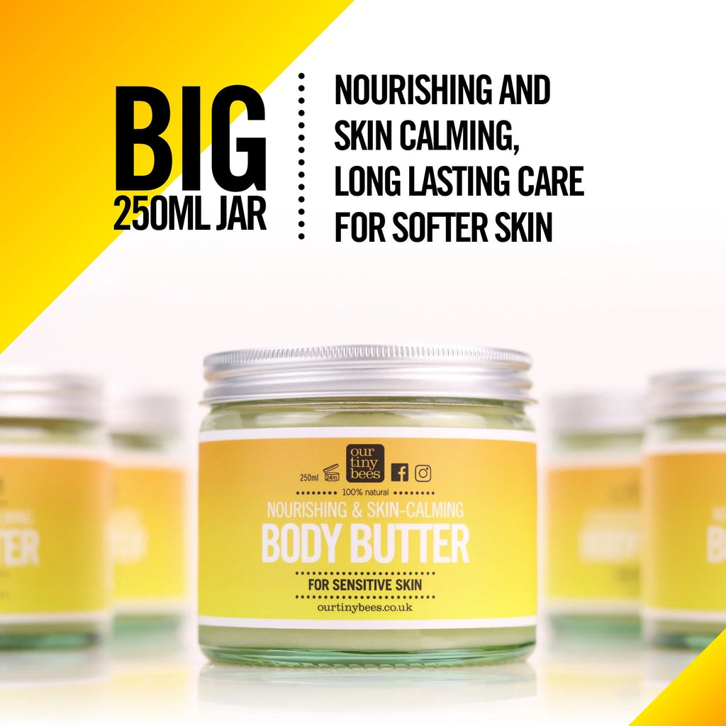 Skin Calming Sensitive Body Butter : 100% Natural : 250ml.